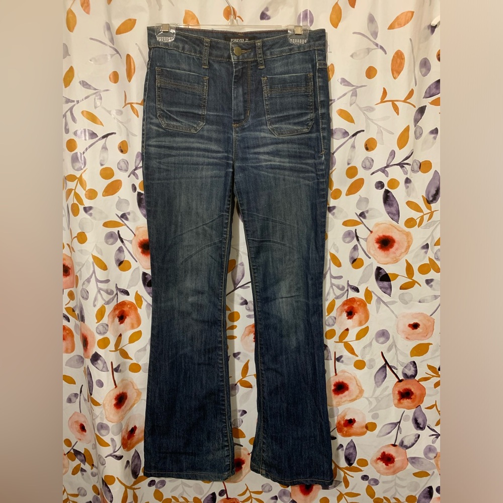 Forever 21 High Waist Flare Jeans Sz 27